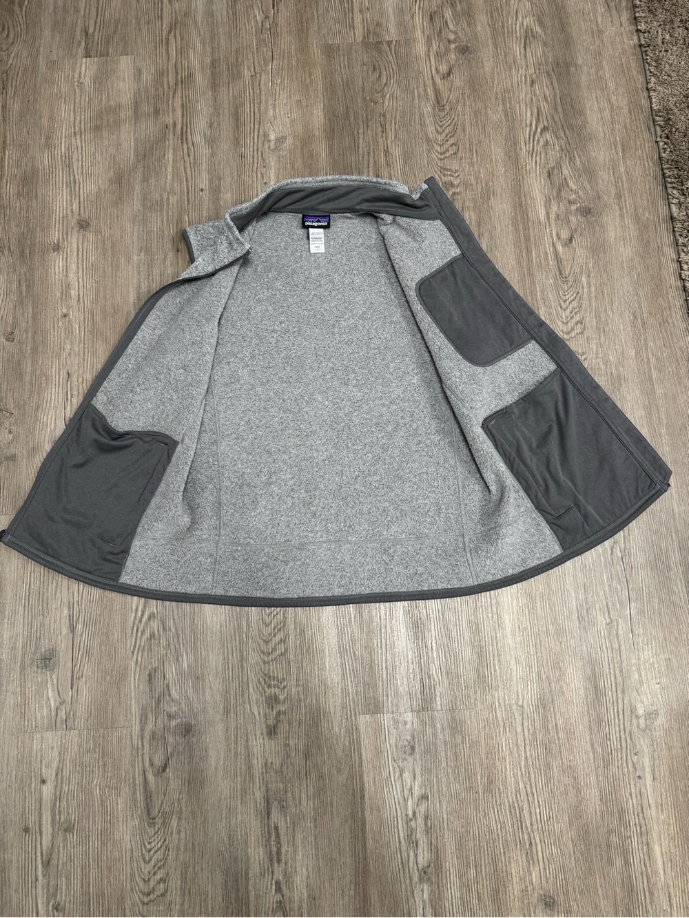 Patagonia Vest Mens Large Gray Better Sweater Fleece Full Zip - Picture 4 of 7